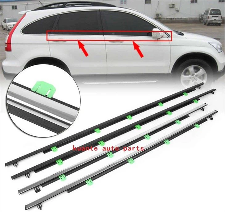 Bíll fyrir utan gluggamótun snyrtingu Weatherstrip Seal Belt Weather Strip fyrir Honda CR-V 2007 2008 2009 2010 2011